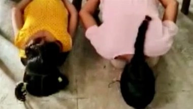 Burhanpur: Madhya Pradesh Teacher Suspended for Allegedly Making Students Offer Namaz Before Yoga Session; Enquiry Ordered After Parents’ Complaints (Video) Burhanpur: Madhya Pradesh Teacher Suspended for Allegedly Making Students Offer Namaz Before Yoga Session; Enquiry Ordered After Parents’ Complaints (Video)